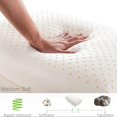 thumbnail image 4 of 100% Natural Premium Latex Pillow, Medium Low Pofile Latex Dunlop Pillow Helps Relieve Pressure, Neck and Shoulder Pain, No Memory Foam Chemicals (Queen(28"×16"×5.5"), Medium Firm), 4 of 5