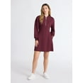 thumbnail image 4 of Scoop Women's and Women's Plus New Scubaknit Zip Front Mini Dress, Sizes XS-4X, 4 of 6