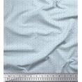 thumbnail image 1 of Soimoi Blue Poly Georgette Fabric Stars Star Printed Fabric 1 Yard 52 Inch Wide, 1 of 3