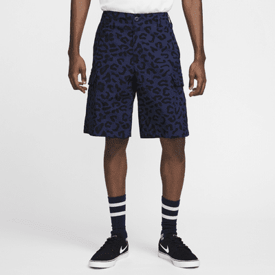 Nike SB Kearny Men's Allover Print Shorts Color: Midnight Navy Size: 32