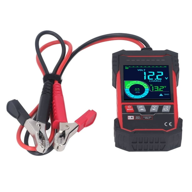 Analizador de batería automático digital, probador de batería de automóvil Probador de sistema de arranque de carga de 12 V Probador de alternador automotriz Logre más
