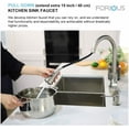thumbnail image 6 of Commercial Stainless Steel Kitchen Sink Faucet Pull Down Sprayer Spring Mixer Brushed Nickel, 6 of 9