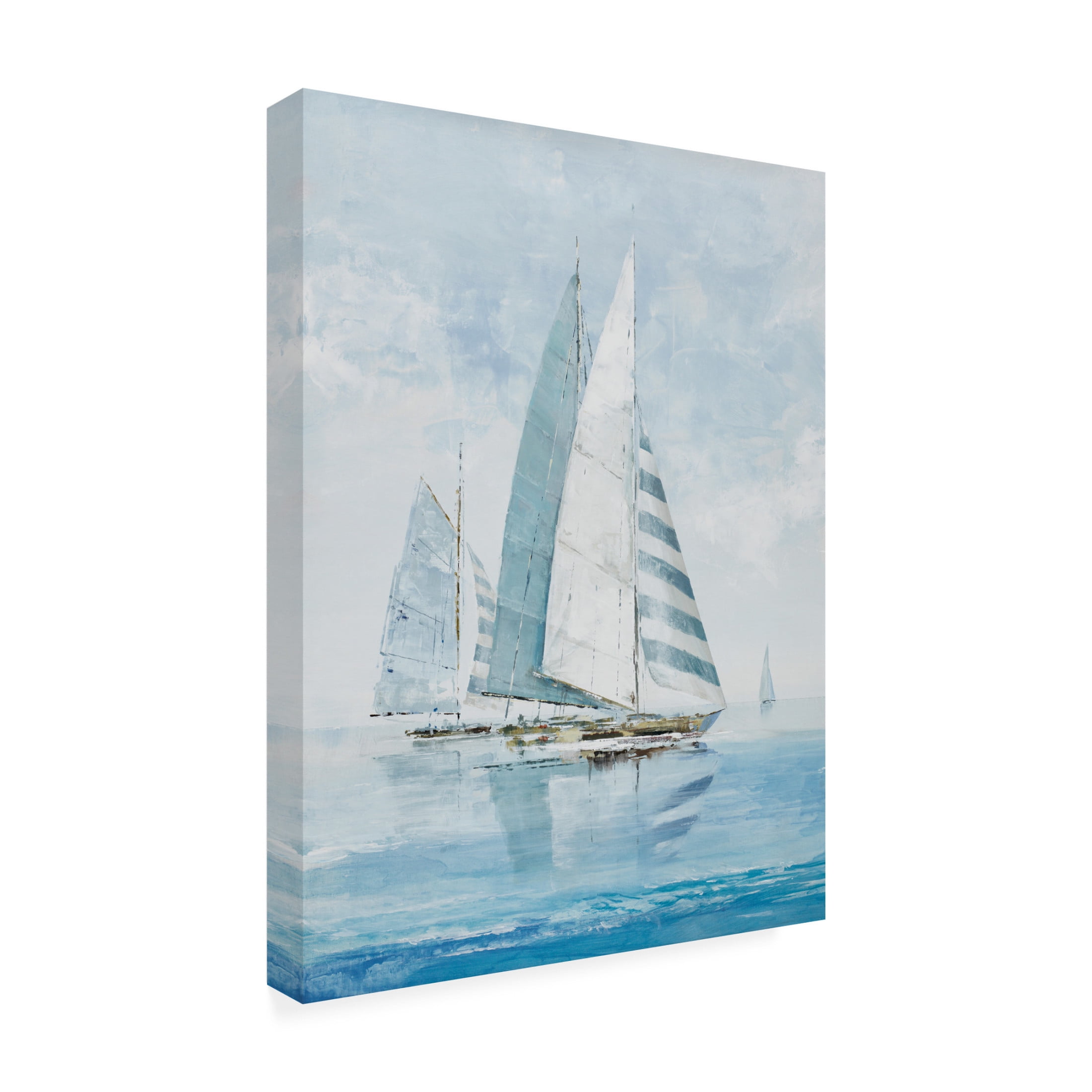 Canvas Wall Art - Max Maxx 'Sailing Day' Wall Art for Living Room, Bedroom, or Office Décor by Trademark Fine Art - 24 x 32 Inches