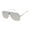 White, variant on Rocawear Men's R1559 Vented UV400 Protective Square Aviator Pilot Fashion Sunglasses, 65mm