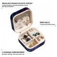 thumbnail image 2 of Jellyfish Travel Portable Square Jewelry Box Earring Organizer Necklace Holder Bracelet Holder Display Case Decorative Box Jewelry, 2 of 6