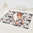 thumbnail image 2 of French Bulldog Footprint Blanket,Comfortable Soft Flannel Throw Blanket,All Season,Warm Lightweight Blankets for Sofa Bed Couch Living Room Chair,30"x40"(80x100cm), 2 of 4