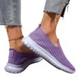 thumbnail image 4 of Domzle Womens Walking Shoes Slip On Sneakers Breathable Mesh Lightweight Casual Footwear for Daily Commute Purple 40, 4 of 9