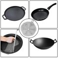 thumbnail image 3 of Cast Iron Cleaner Premium Stainless Steel Chainmail Scrubber for Skillet, Wok, Pot, Pan; Pre-Seasoned Pan Dutch Ovens Waffle Iron Pans Scraper Cast, 3 of 7