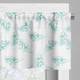 thumbnail image 3 of Ambesonne Turquoise Valance Pack of 2, Swirling Branch Lines, 54"X12", Turquoise, 3 of 5
