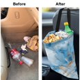 thumbnail image 6 of Yuyamidu Blue Marble Print Car Trash Bag for Car Back Seat Portable Car Trash Bag Bin Accessories for SUV Truck One-handed Strap Auto Garbage Bags, Vehicle Trash Bag, 2 Piece, 6 of 7