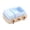 Blue, variant on Linnome Car Shaped Silicone Ice Cream Mold Handmade Popsicle Maker with Lid for Homemade Frozen Treats 7.87x6.1x3.35in Green