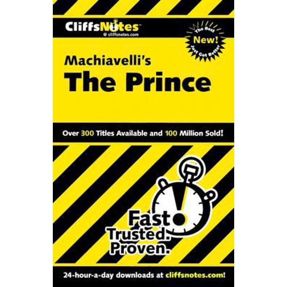 Pre-Owned Machiavelli's The Prince (Cliffs Notes) (Paperback) 0764586637 9780764586637