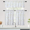 thumbnail image 7 of Kitchen Curtain Valance, Leaf Floral Print Valance Curtains for Windows, 54" W x 15" L, 1 Panel, Yellow, 7 of 7