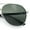 Silver Green - Green, variant on Mens Antiglare Polarized Lens Iconic Officer Metal Rim Pilots Sunglasses Silver White - Black