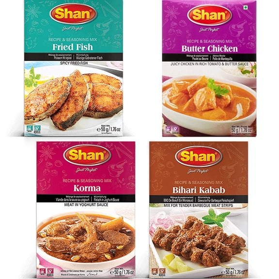 Shan - Spice Combo #4 (Korma, Fish Curry, Bihari, Butter Chicken)