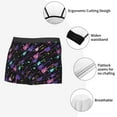 thumbnail image 3 of Gukieu Colorful Guitar Print Men's Boxer Briefs, High Elastic Moisture Wicking Boxer Briefs Underwear-Small, 3 of 5