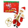 thumbnail image 3 of TopLLC Decoraciones navideñas Música navideña Muñeco anciano, Escalera Subiendo Papá Noel Cuentas de escalada Papá Noel, Batería Música eléctrica Viejo Decoración del árbol de Navidad, Pesadilla antes de Navidad Sincero Electrónica, 3 of 4