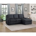 thumbnail image 2 of Lexicon Monterey 2-Piece Chenille Reclining Sectional with Right Chaise in Ebony, 2 of 8