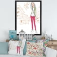 thumbnail image 3 of Designart 'Trendy Fashion Woman II' Children's Art Framed Art Print, 3 of 4