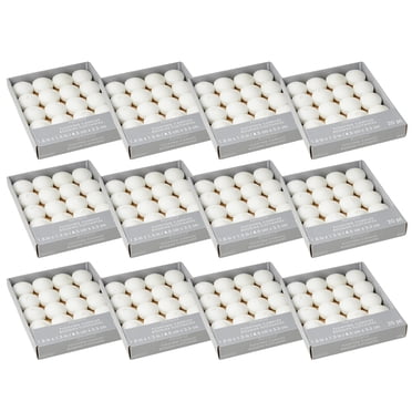 12 Packs: 40 ct. (240 total) Basic Elements White Floating Candles Value Pack by Ashland