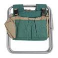 thumbnail image 2 of Tabouret pliant robuste et multifonctionnel pour jardinage, trousse à outils pliable pour jardiniers, argent, 2 of 4