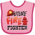 thumbnail image 3 of Inktastic Future Fire Fighter Boys or Girls Baby Bib, 3 of 4