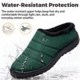 thumbnail image 5 of Knivor Unisex Scuff Slippers for Women Men Puffy Padded Upper Fleece Lined Water‑Resistant Winter House Shoes Non‑Slip Indoor Outdoor Slip‑On Slippers, 5 of 10