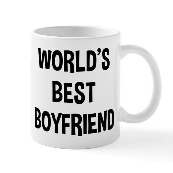 CafePress - World's Best Boyfriend - 11 oz Ceramic Mug - Novelty Coffee Tea Cup