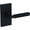 Satin Black, variant on Baldwin HDLKFCFR044 Lake Forest Non-Turning One-Sided Dummy Door Lever - Brass