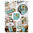 thumbnail image 3 of Sunflowers Cloth Napkins Set of 6 Reusable Dinner Napkins, Modern Bee You Are My Sunshine Teal Green Cocktail Napkin Washable Table Napkins for Wedding/Holiday Party/Baby Shower 20"x20", 3 of 7