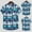 bleu, variante sur TIHLMK T-Shirts pour Hommes Mode Hommes Ethnique Manches Courtes Décontracté Imprimé Chemise Hawaïenne Blouse T-shirt