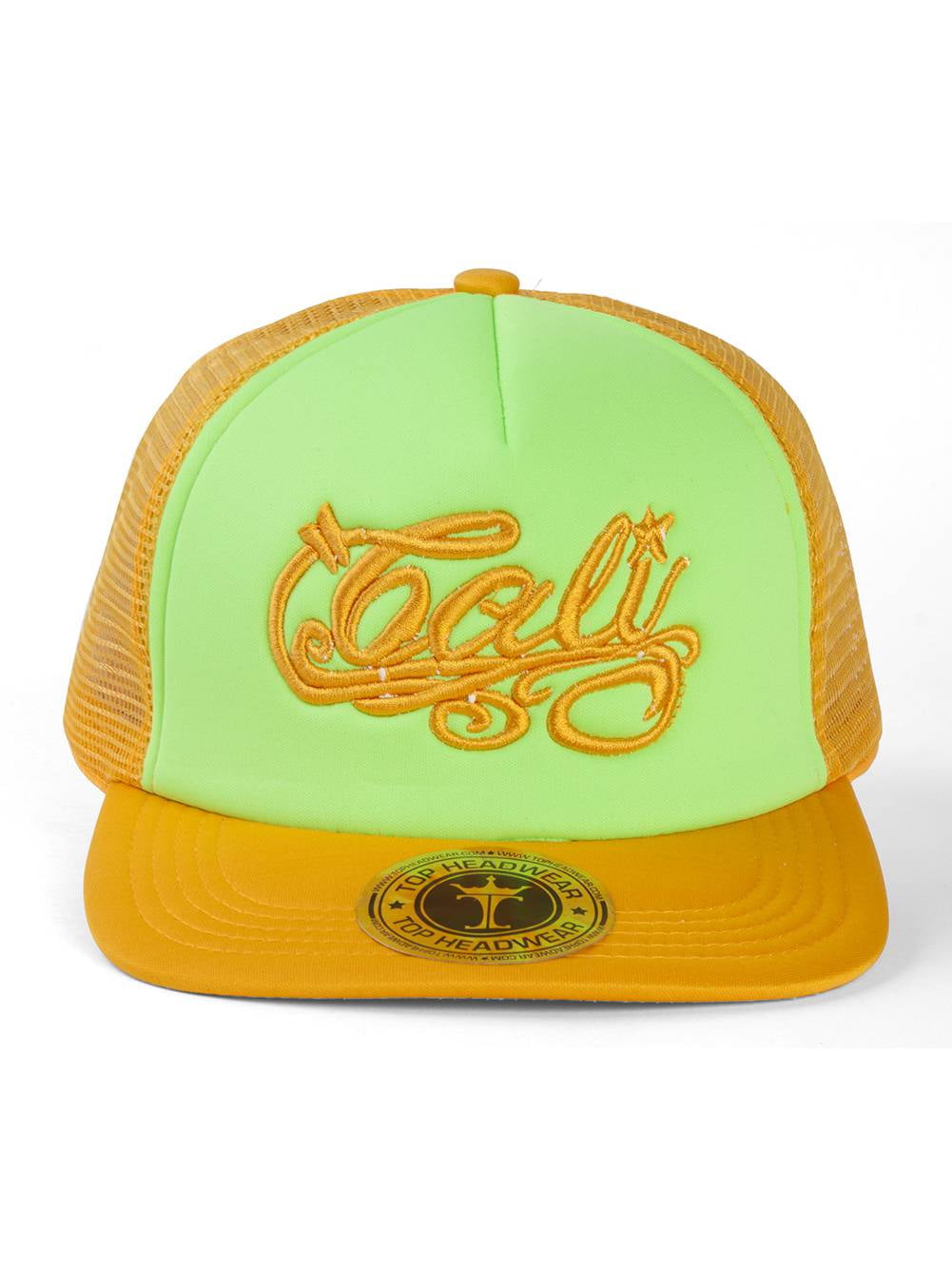 TopHeadwear Cali Script Trucker Hat 