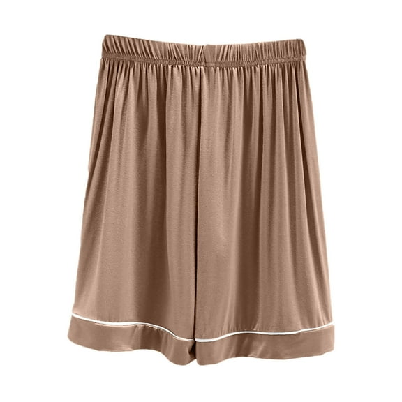 Akafmk Women's Plus Size Pajamas Shorts,Women Cotton Pajamas Shorts Soft Sleepwear Bottom Shorts Loose Home Shorts Lightweight Loungewear Shorts