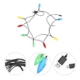 thumbnail image 4 of Cable de carga del teléfono de la lámpara de la secuencia del USB de la lámpara decorativa de la Navidad colorida de 1pc USB, 4 of 7