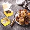 thumbnail image 2 of 120 Pcs Gold Bakery Boxes with Window - 4x4x2.5 Inch Individual Cupcake & Cookie Boxes - Kraft Paper Gold Gift Box for Pastries, Cookies, Pie, Donuts, Macaroon, 2 of 6