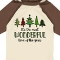 thumbnail image 4 of Inktastic It's the Most Wonderful Time of the Year Fun Christmas Trees Boys or Girls Long Sleeve Baby Bodysuit, 4 of 5