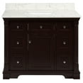 thumbnail image 2 of Sydney 42" Bathroom Vanity with Chocolate Cabinet and Engineered Marble Top, 2 of 7