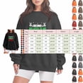 thumbnail image 5 of Sudadera sin capucha Gibobby de Manga larga con Cuello redondo y estampado de navideñas para Mujer Negro M, 5 of 5