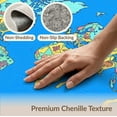thumbnail image 6 of ODIKA 6'x9' Washable Area Rug Non-Slip, Easy Care, Large Playroom Playful Showcasing Underwater Wildlife Theme Map for Family Room, Living Room, Master Bedroom, 6 of 7
