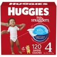 thumbnail image 1 of Huggies Little Snugglers Baby Diapers, Size 4 (22-37 lbs), 120 Ct, 1 of 9