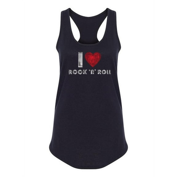 I Love Rock N Roll. Tank Women -Image by Shutterstock, Female Small