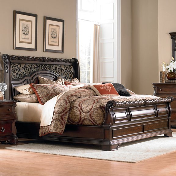 Liberty Furniture Arbor Place California King Sleigh Bed - Brown