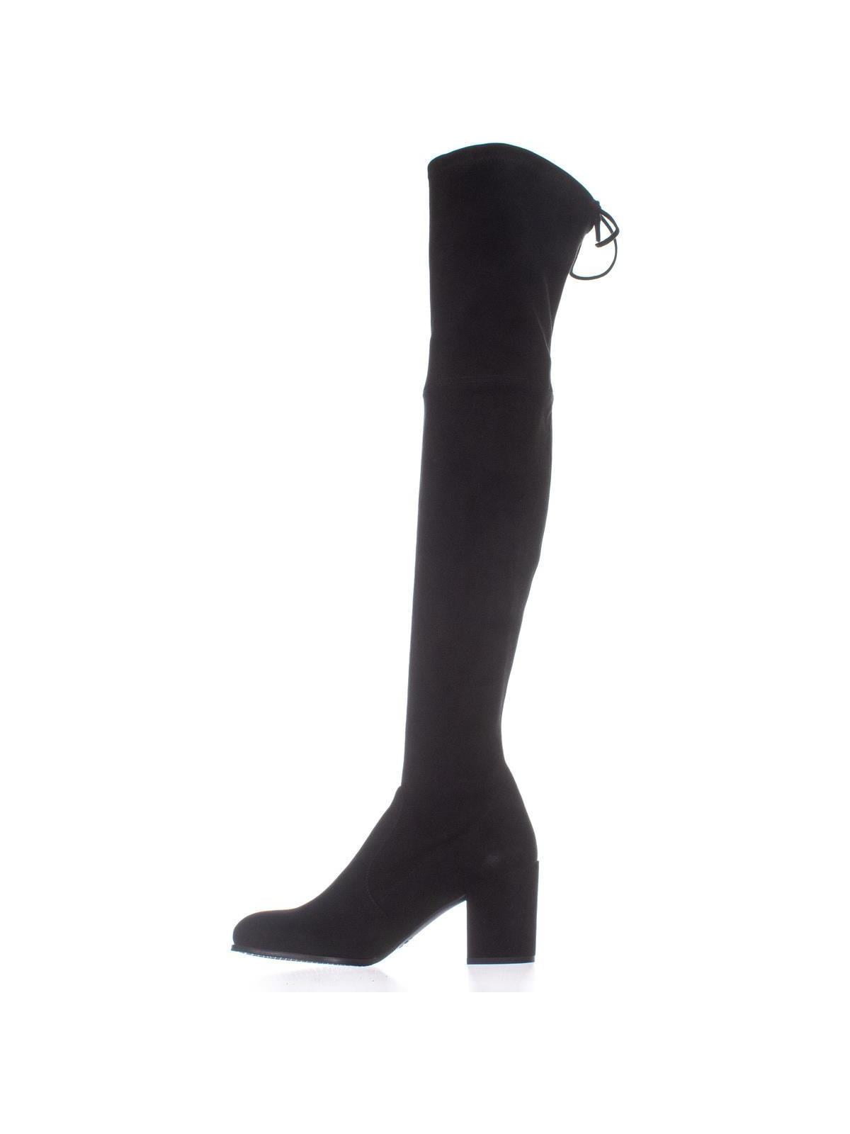 Stuart Weitzman Tieland Over the Knee Boot Black Suede - Walmart.com