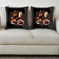 thumbnail image 2 of Set of 2 Square Throw Pillow Covers 18x18in - Cozy Coffee & Pastry Design for Couch Bed or Car - Perfect for Warm Inviting Decor, 2 of 7