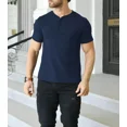 thumbnail image 4 of Playera Hombre Cuello Henley Casual Cómoda Manga Corta, 4 of 8