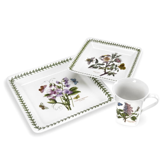 Portmeirion Botanic Garden 12-Pc Dinner Set, Square Shape