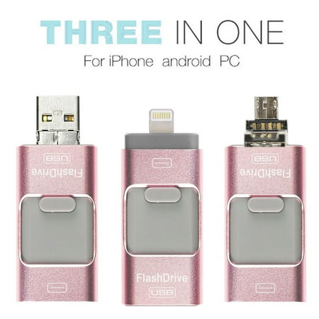 3 in 1 USB Flash Drive for Apple IOS & Android & Computers