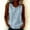 *Light Blue, variant on ClodeEU Women's Round Neck Sleeveless Tank Top,Casual Loose Fit Solid Color Blouse with Button for Summer Black,Women's Plus L