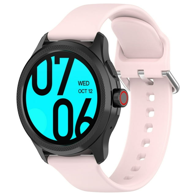 【24mm】 Deportivo transpirable banda de reloj de silicona a prueba de sudor a prueba de agua y cómoda experiencia de uso compatible con Smartwatch
