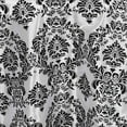 thumbnail image 2 of BalsaCircle 120" Black White Damask Flocking Table Top Round Tablecloth Dining Table Linens, 2 of 4